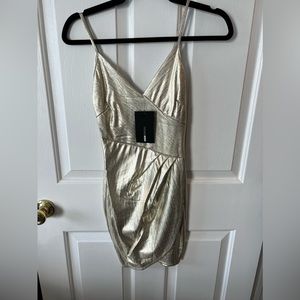 Gold dress with shimmer